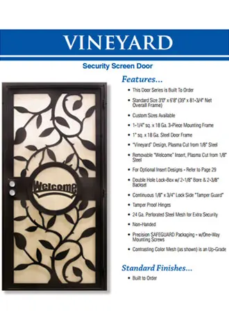 Heavy Duty Security Screen Doors