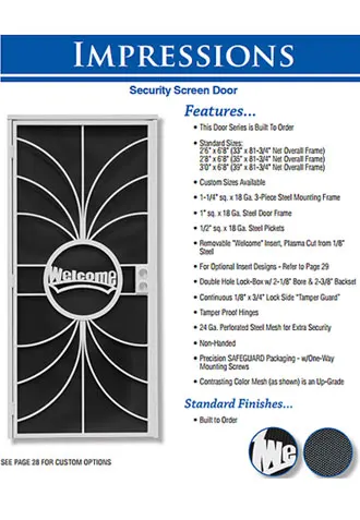 Security Screen Door Installation