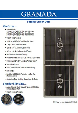 Security Screen Doors, Orange County