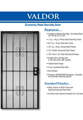 Steel Frame Security Screen Door Installation