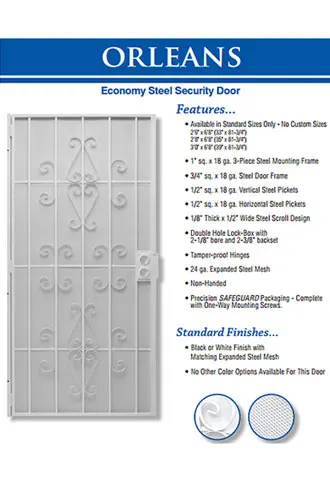 Custom Security Screen Door